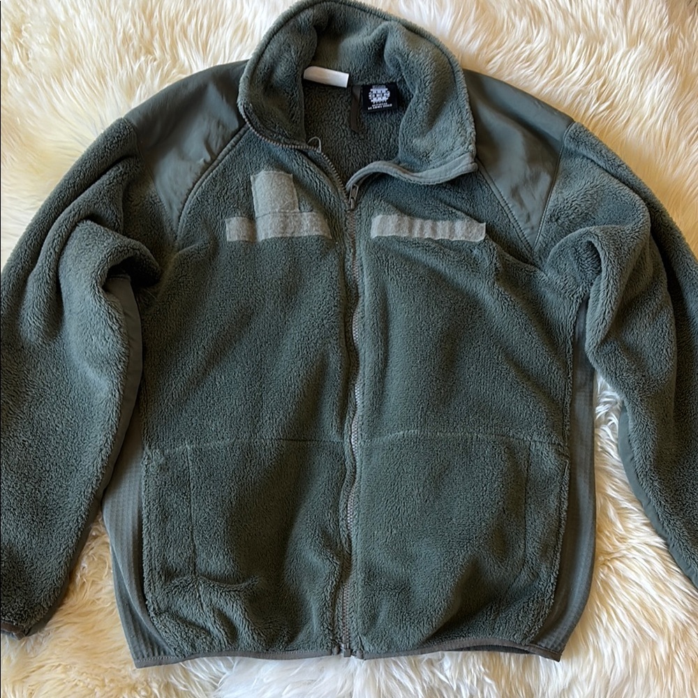 US Army Green Polartec Fleece Jacket Men’s Size Medium